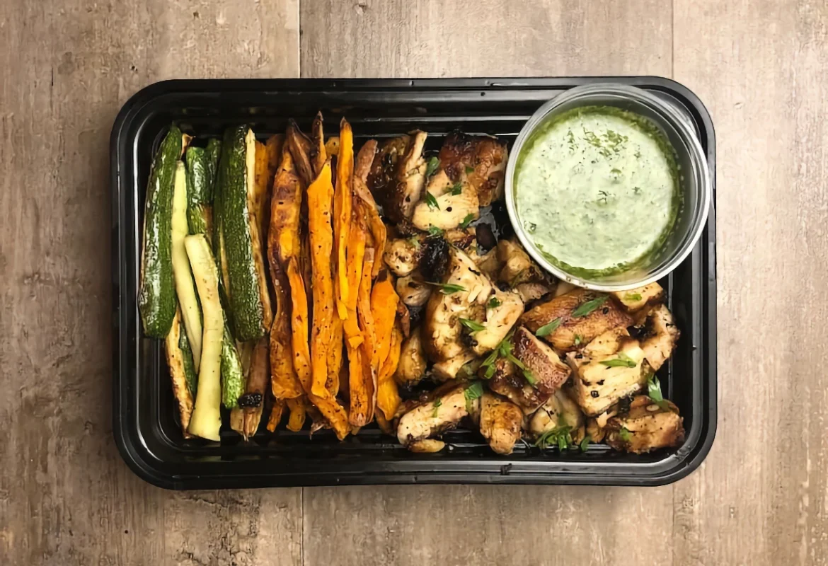 Chimichurrikyckling och sötpotatispommes - Recept ur Hssons Skafferi