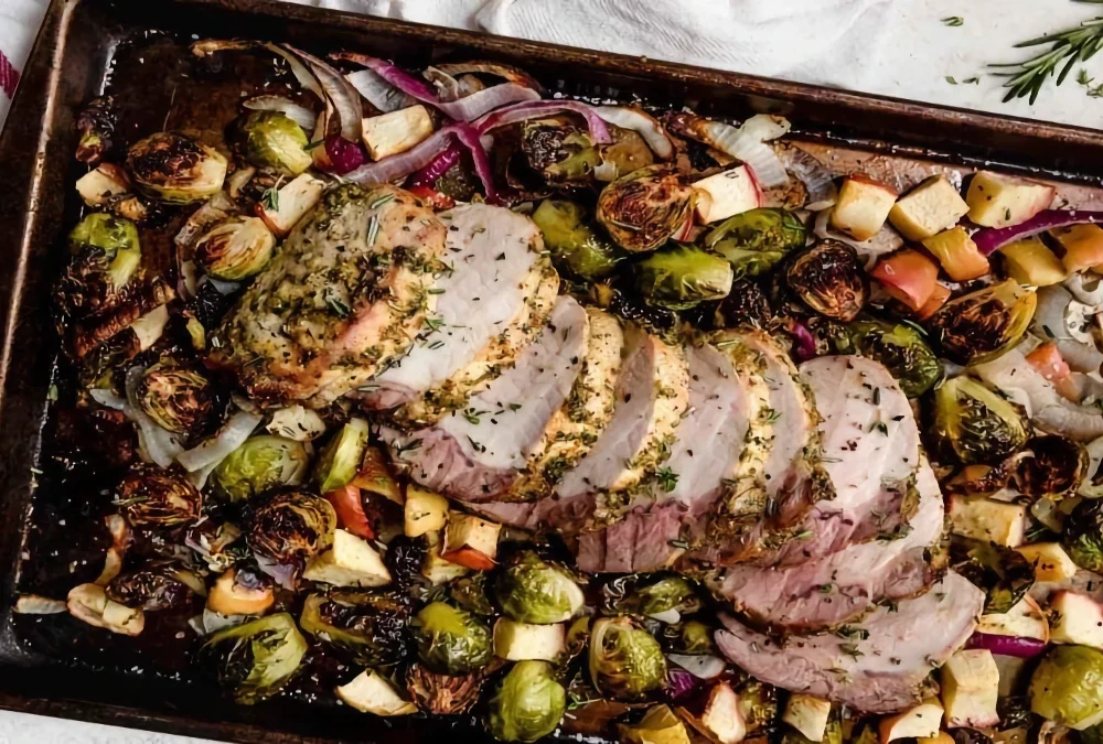 Fläskfilé och rostad brysselkål - Recept från Hssons Skafferi